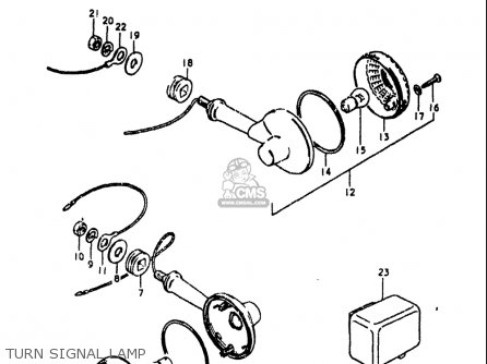 TURN SIGNAL LAMP - GS750L 1979 (N) USA (E03)