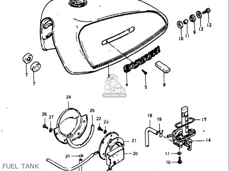 FUEL TANK - GS750L 1979 (N) USA (E03)