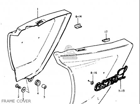 FRAME COVER - GS750L 1979 (N) USA (E03)