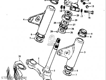 STEERING STEM - GS750L 1979 (N) USA (E03)