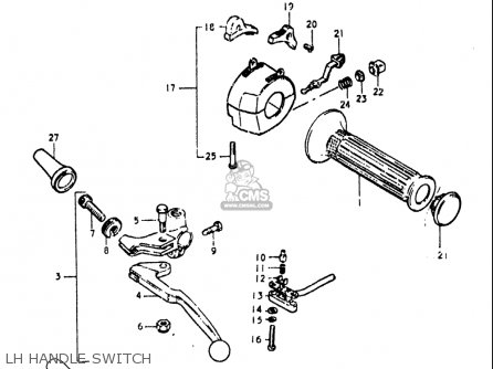 LH HANDLE SWITCH - GS750L 1979 (N) USA (E03)