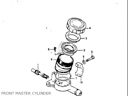 FRONT MASTER CYLINDER - GS750L 1979 (N) USA (E03)