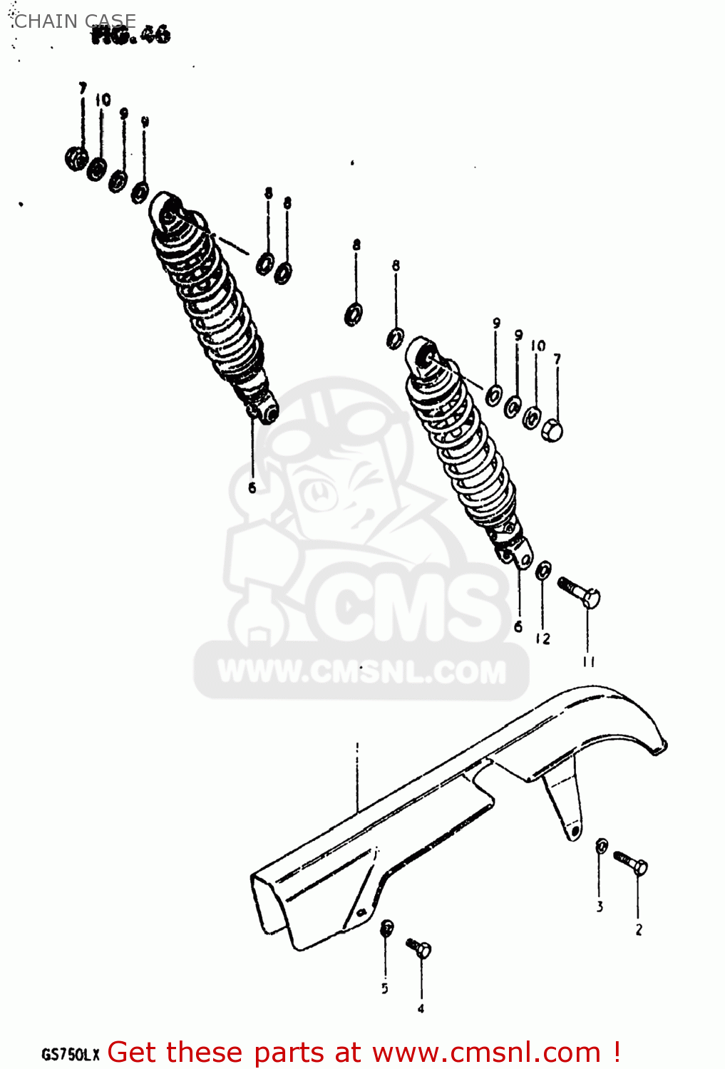 CHAIN CASE GS750L 1980 (T) USA (E03)