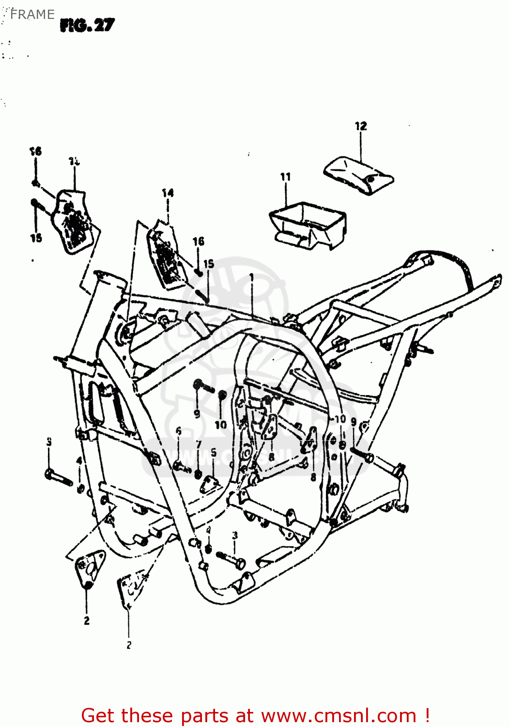 FRAME GS750L 1980 (T) USA (E03)