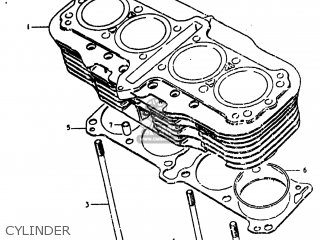 CYLINDER - GS750L 1980 (T) USA (E03)