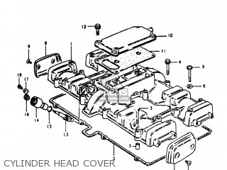 CYLINDER HEAD COVER - GS750L 1980 (T) USA (E03)