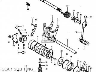 GEAR SHIFTING - GS750L 1980 (T) USA (E03)