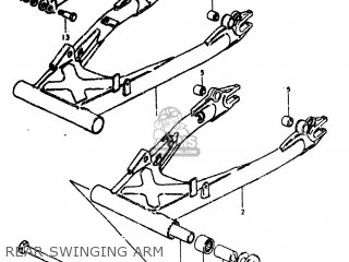REAR SWINGING ARM - GS750L 1980 (T) USA (E03)