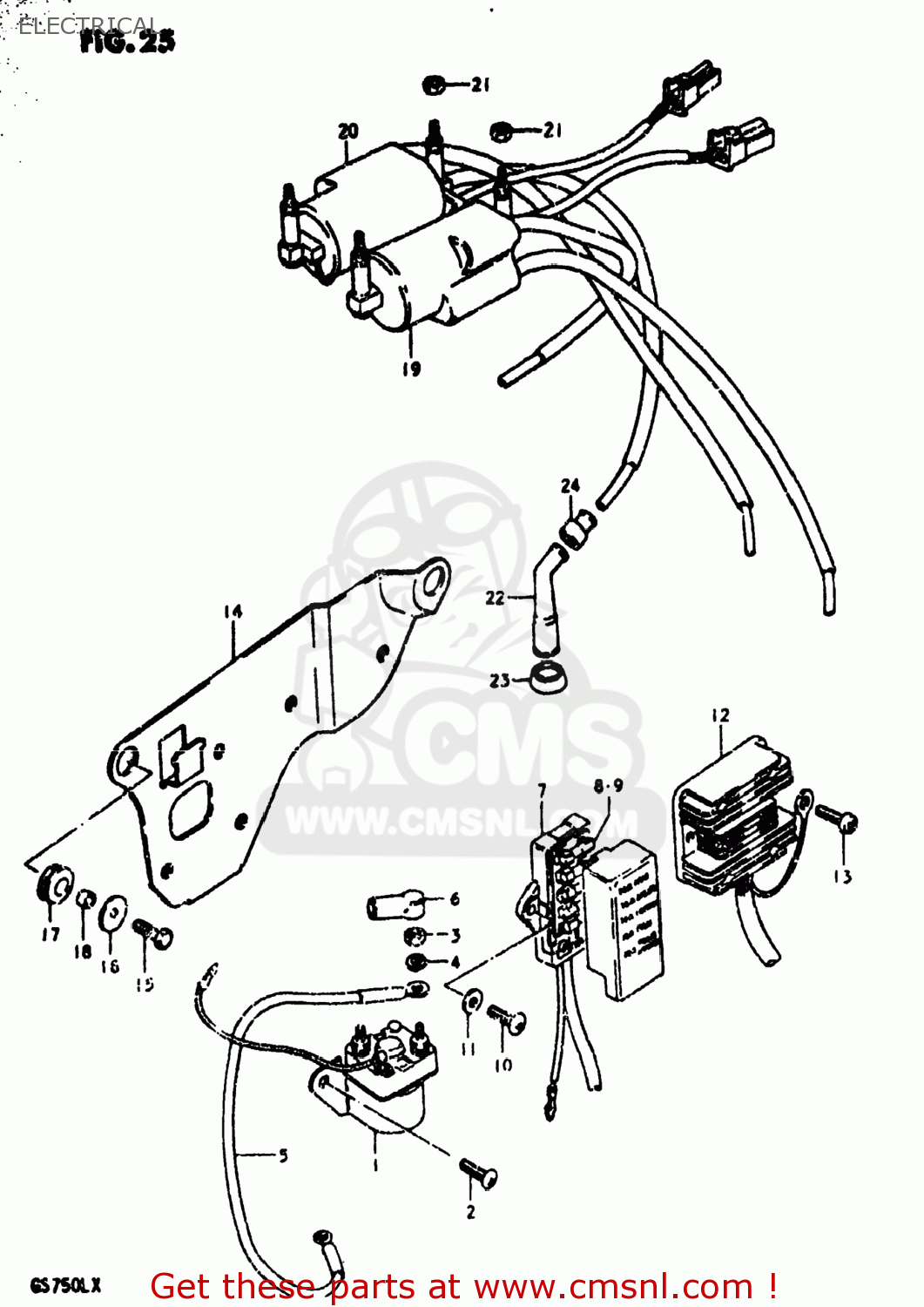 ELECTRICAL GS750L 1981 (X) USA (E03)