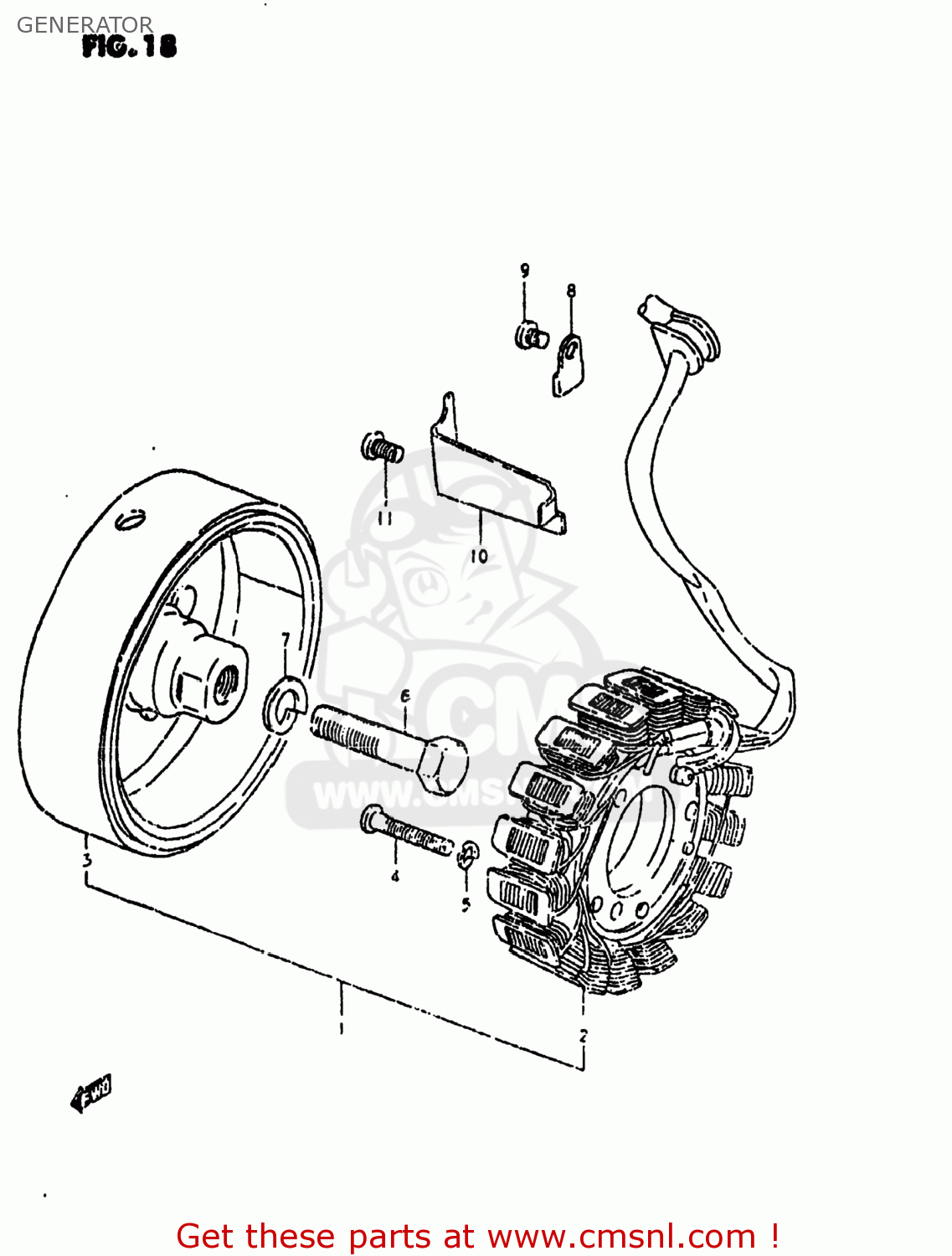 GENERATOR GS750L 1981 (X) USA (E03)