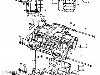 CRANKCASE - GS750L 1981 (X) USA (E03)