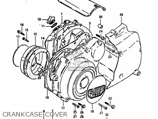 CRANKCASE COVER - GS750L 1981 (X) USA (E03)