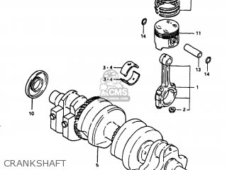 CRANKSHAFT - GS750L 1981 (X) USA (E03)