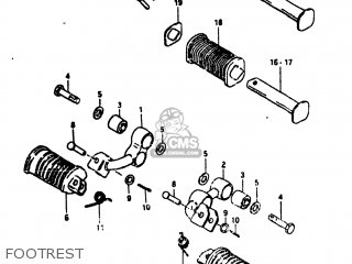 FOOTREST - GS750L 1981 (X) USA (E03)