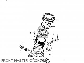 FRONT MASTER CYLINDER - GS750L 1981 (X) USA (E03)