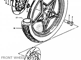 FRONT WHEEL - GS750L 1981 (X) USA (E03)