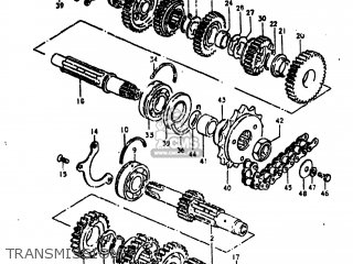 TRANSMISSION - GS750L 1981 (X) USA (E03)