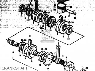 CRANKSHAFT - GS750N 1977 (B) USA (E03)