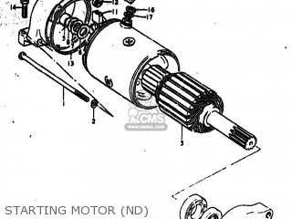STARTING MOTOR (ND) - GS750N 1977 (B) USA (E03)