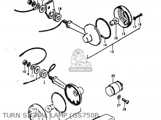 TURN SIGNAL LAMP (GS750B - GS750N 1978 (C) USA (E03)