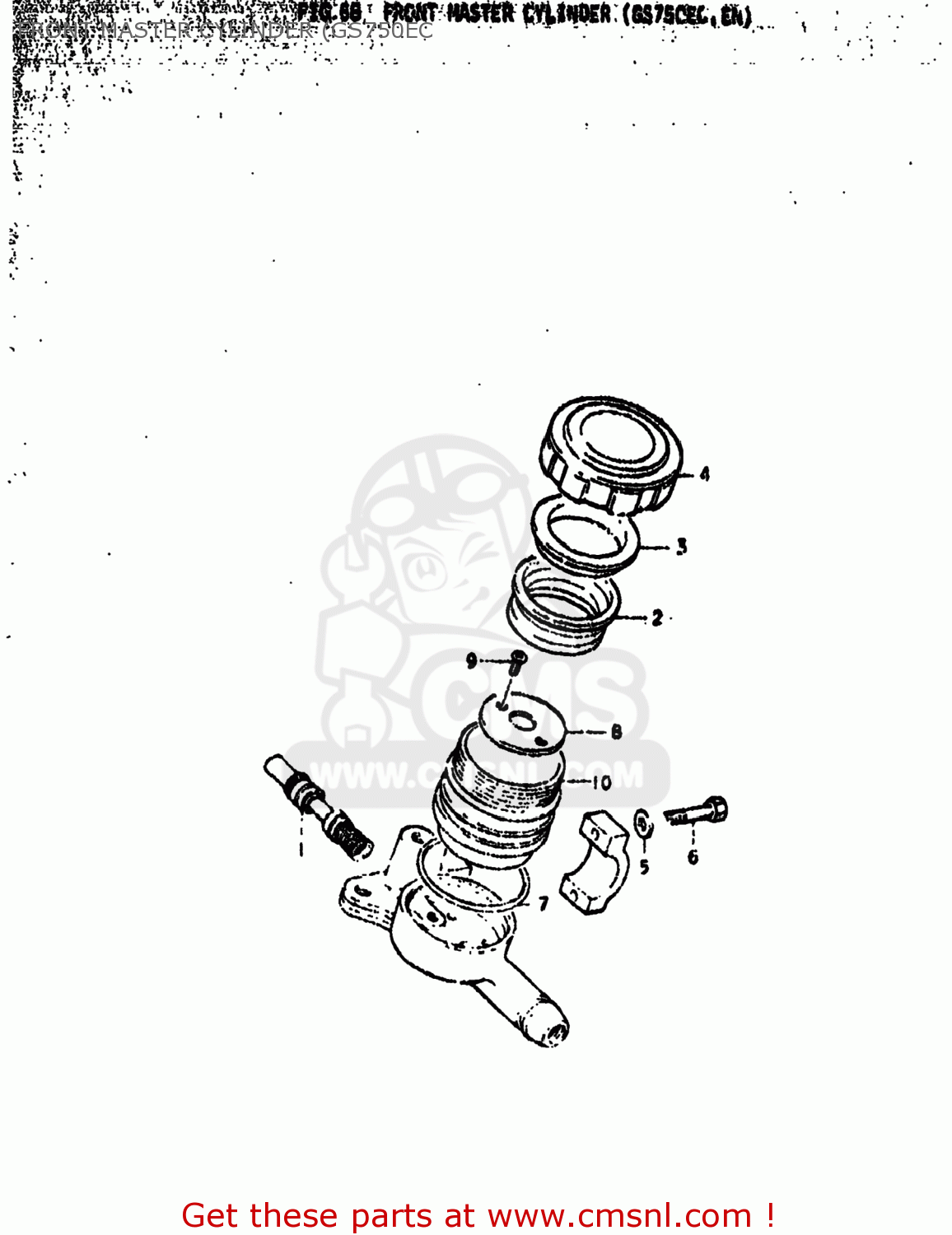 FRONT MASTER CYLINDER (GS750EC GS750N 1979 (N) USA (E03)
