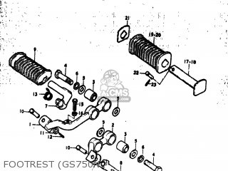 FOOTREST (GS750N - GS750N 1979 (N) USA (E03)