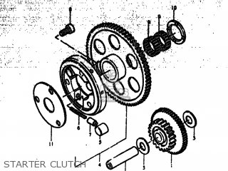 STARTER CLUTCH - GS750N 1979 (N) USA (E03)