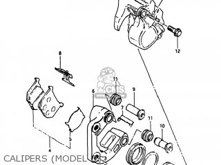 CALIPERS (MODEL D) - GS750T 1982 (Z) USA (E03)