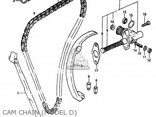 CAM CHAIN (MODEL D) - GS750T 1982 (Z) USA (E03)