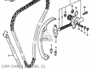 CAM CHAIN (MODEL Z) - GS750T 1982 (Z) USA (E03)