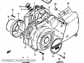 CRANKCASE COVER - GS750T 1982 (Z) USA (E03)