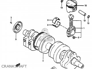 CRANKSHAFT - GS750T 1982 (Z) USA (E03)