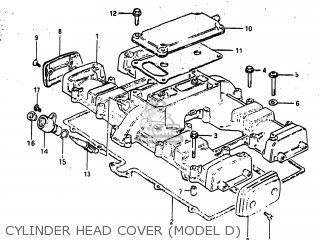 CYLINDER HEAD COVER (MODEL D) - GS750T 1982 (Z) USA (E03)