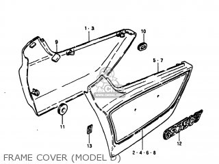 FRAME COVER (MODEL D) - GS750T 1982 (Z) USA (E03)