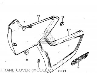 FRAME COVER (MODEL Z) - GS750T 1982 (Z) USA (E03)