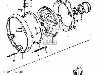 HEADLAMP - GS750T 1982 (Z) USA (E03)