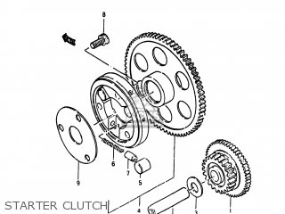 STARTER CLUTCH - GS750T 1982 (Z) USA (E03)