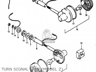 TURN SIGNAL LAMP (MODEL Z) - GS750T 1982 (Z) USA (E03)