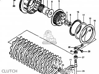 Suzuki GS750T 1983 (D) USA (E03) parts lists and schematics