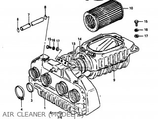 AIR CLEANER (MODEL Z) - GS750T 1983 (D) USA (E03)