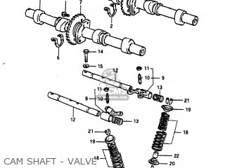 CAM SHAFT - VALVE - GS750T 1983 (D) USA (E03)