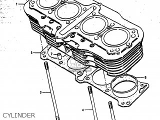 CYLINDER - GS750T 1983 (D) USA (E03)