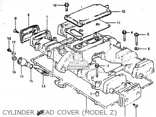 CYLINDER HEAD COVER (MODEL Z) - GS750T 1983 (D) USA (E03)
