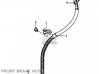 FRONT BRAKE HOSE - GS750T 1983 (D) USA (E03)