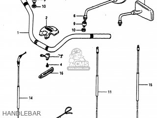 HANDLEBAR - GS750T 1983 (D) USA (E03)
