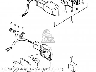 TURN SIGNAL LAMP (MODEL D) - GS750T 1983 (D) USA (E03)