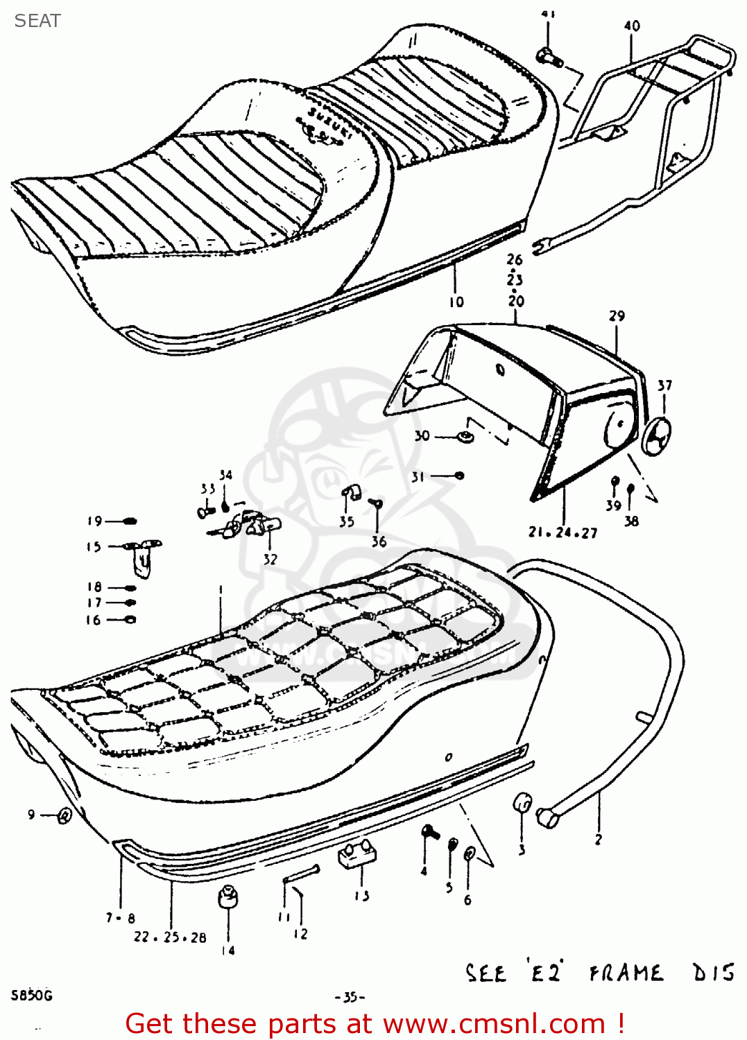 SEAT GS850 1986 (G) GENERAL EXPORT (E01)