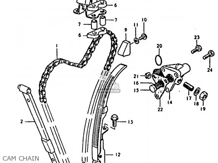 CAM CHAIN - GS850 1986 (G) GENERAL EXPORT (E01)