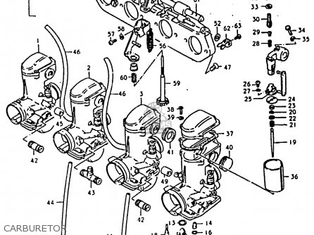 CARBURETOR - GS850 1986 (G) GENERAL EXPORT (E01)