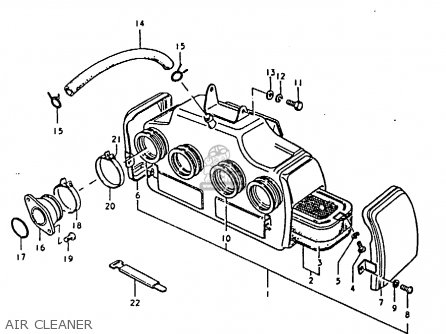AIR CLEANER - GS850 1986 (G) GENERAL EXPORT (E01)